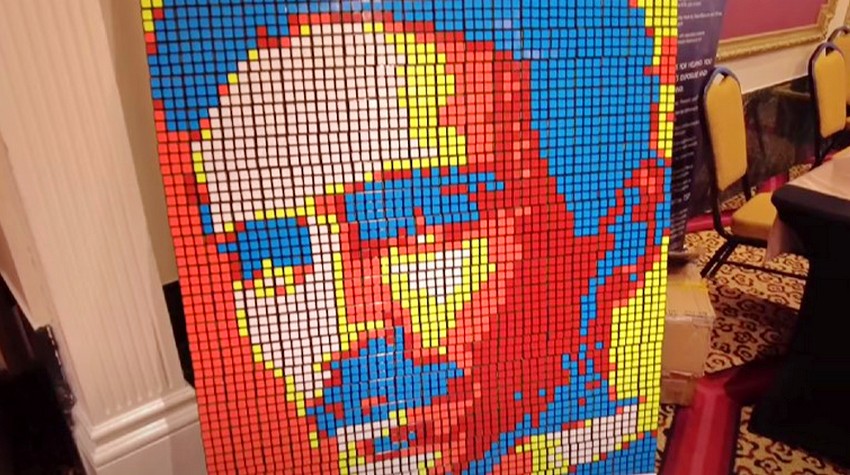 POGLEDAJTE KAKO JE BANJALUČANIN SLOŽIO TESLIN PORTRET U AMERICI (VIDEO)